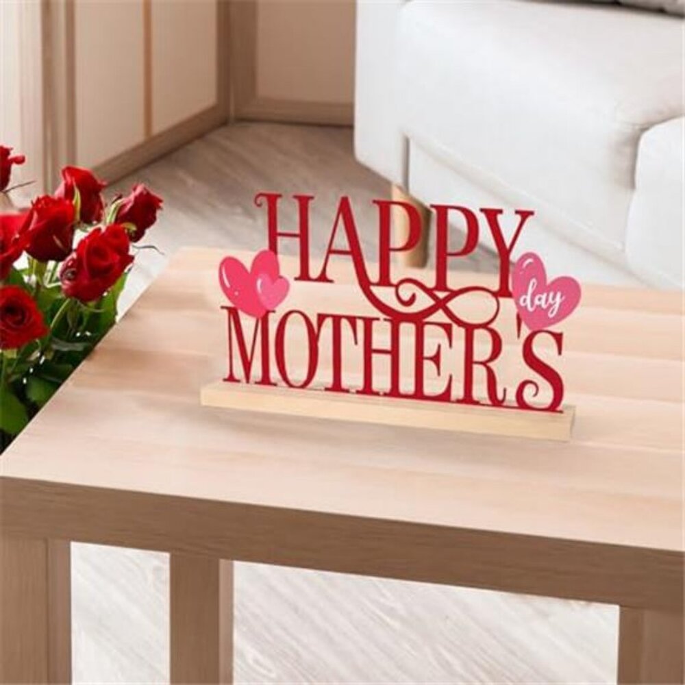 Metal Happy Mother's Day Sign, Mothers Day Decorations Home Shelf - Picture 5 of 6
